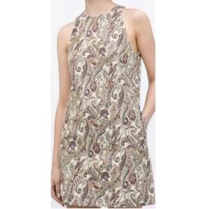 Zara Paisley Print Sleeveless A Line Dress Size S Small Multicolor